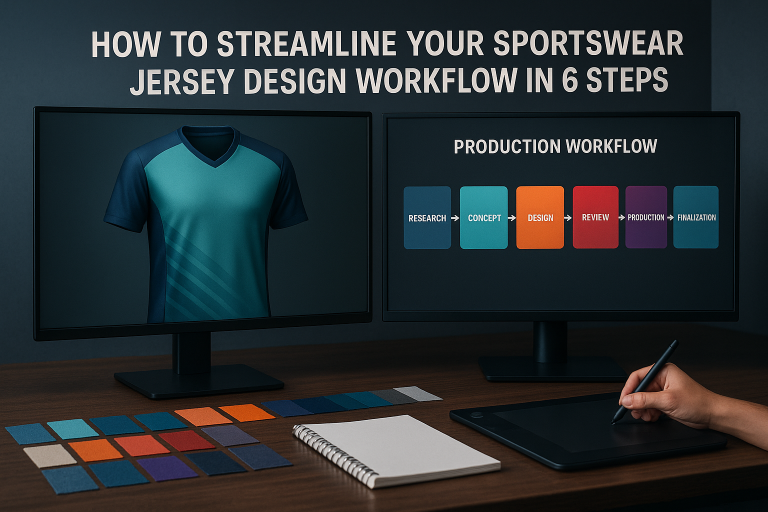 How to Streamline Your Sportswear Jersey Design Workflow in 6 Steps