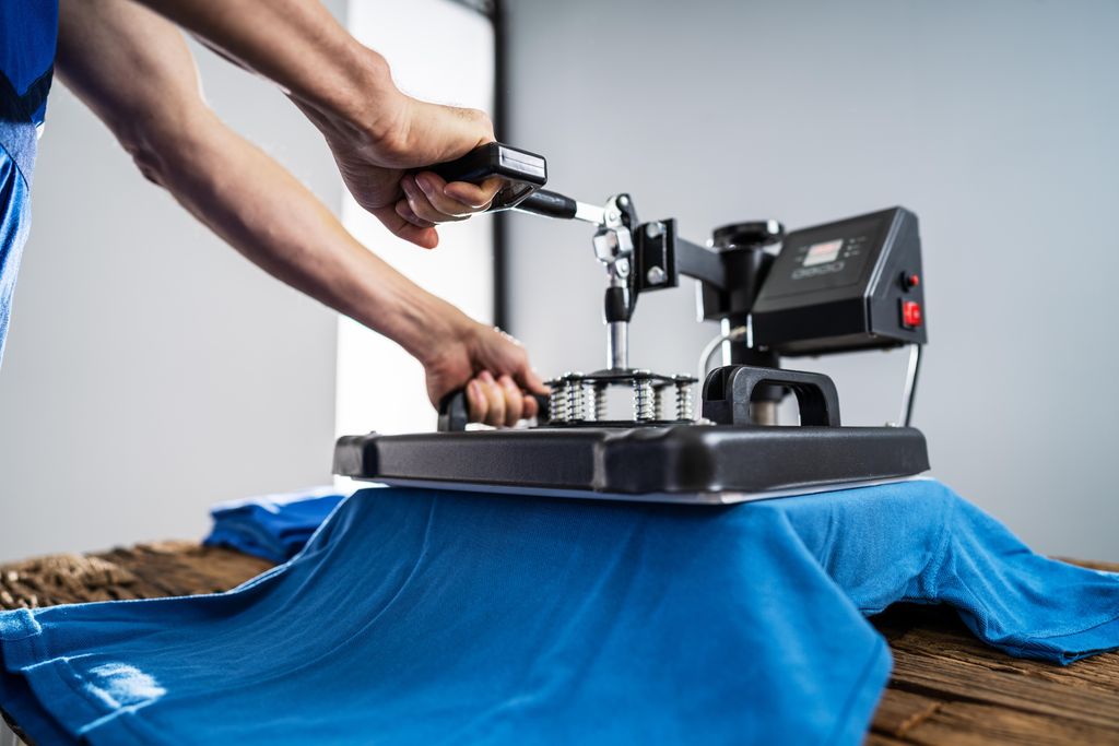 Printing On T-Shirt In Workshop